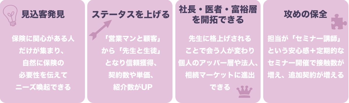 セミナー営業の効果